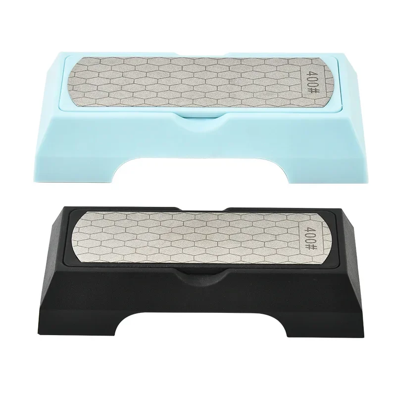 

Double Sided Diamond Sharpener, Household Kitchen Knife Grinder, Fast Sharpening Stick, Honeycomb Shaped Sharpening Stone Plate