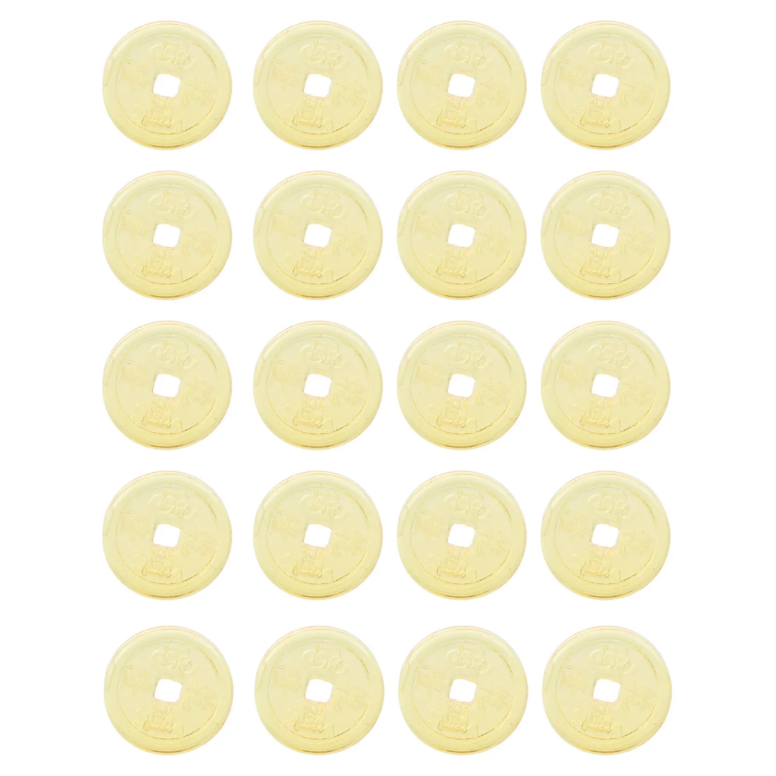 20Pcs Premium Crystal Chinese Golden Wealth Decor Office Restaurant Car Desktop Ornament Success Luck