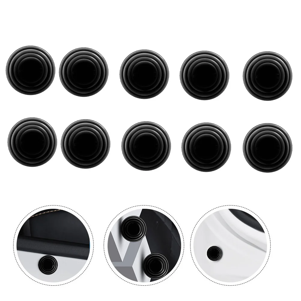 

12pcs Absorbing Rubber Pad Door Protectors Waterproof Strong Adhesive Car Door Anti Collision Sticker Protective
