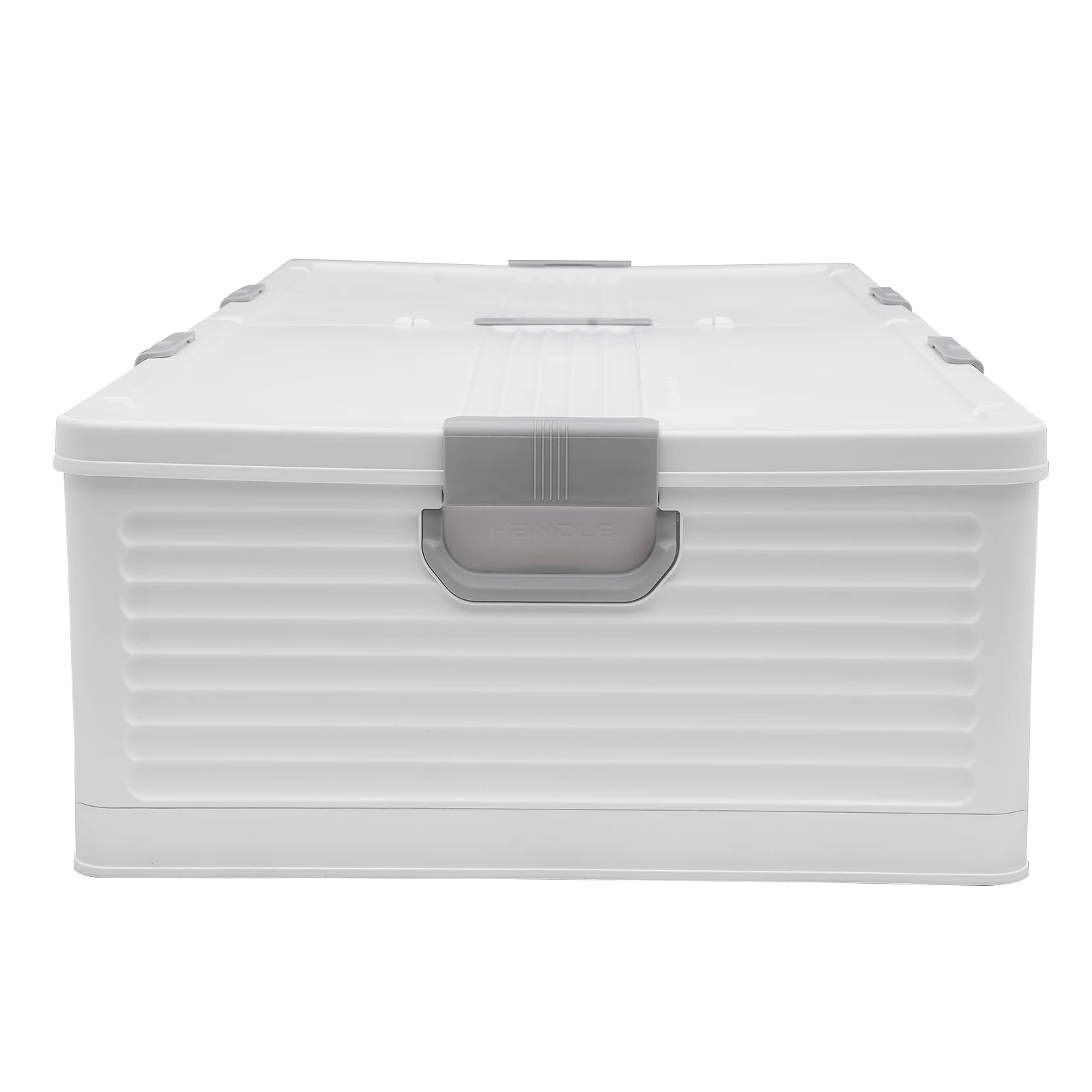 Unterbett-Aufbewahrungsbox mit Rollen & Deckeln 101*51,5*24cm Faltbarer Organizer 6 Verriegelungsschnallen Staubdicht für Decken Kleidung Spielzeug – Detail 9