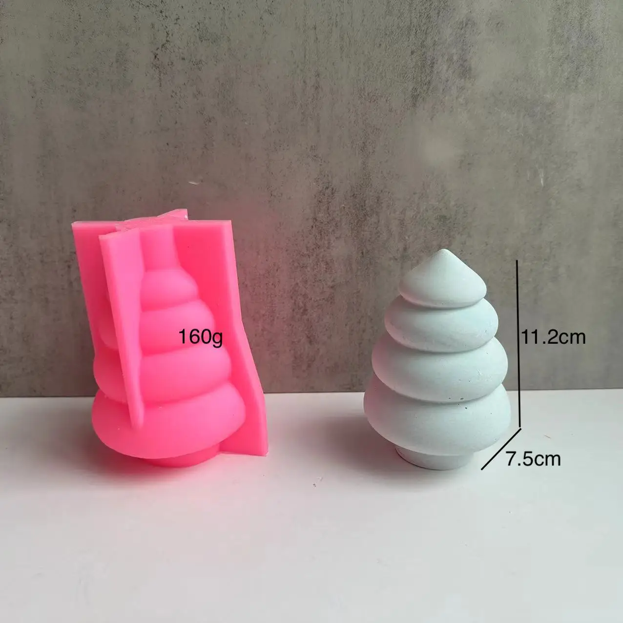 Serie di alberi di natale candela stampo in Silicone atmosfera cioccolato aromaterapia sapone che fa stampo accessori per la decorazione di torte