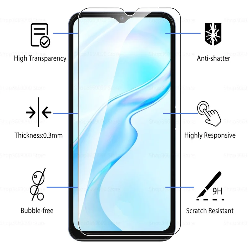 2 stücke Gehärtetem Glas Für Vivo Y21 Y33S Y72 5G Y 21 21Y Y35 Y52 Y31 Screen Protector Für vivo Y31 Y21S Y53S Y33S Schutz Glas