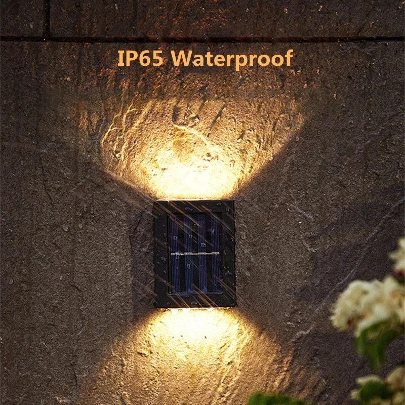 

1~16Pcs Solar Up and Down Spot Lights Outdoor, Street Wall Light Solar Powered Sunlight Waterproof Solar Lamp Garden Decorative