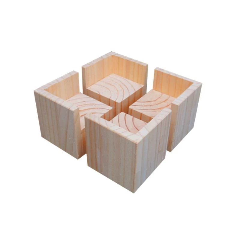 Wooden Table Legs Furniture Leg Bed Leg Height Pad Wooden Mat for Cabinet Legs Sofa Leg Supporting Foot Elevate Tables and Chair