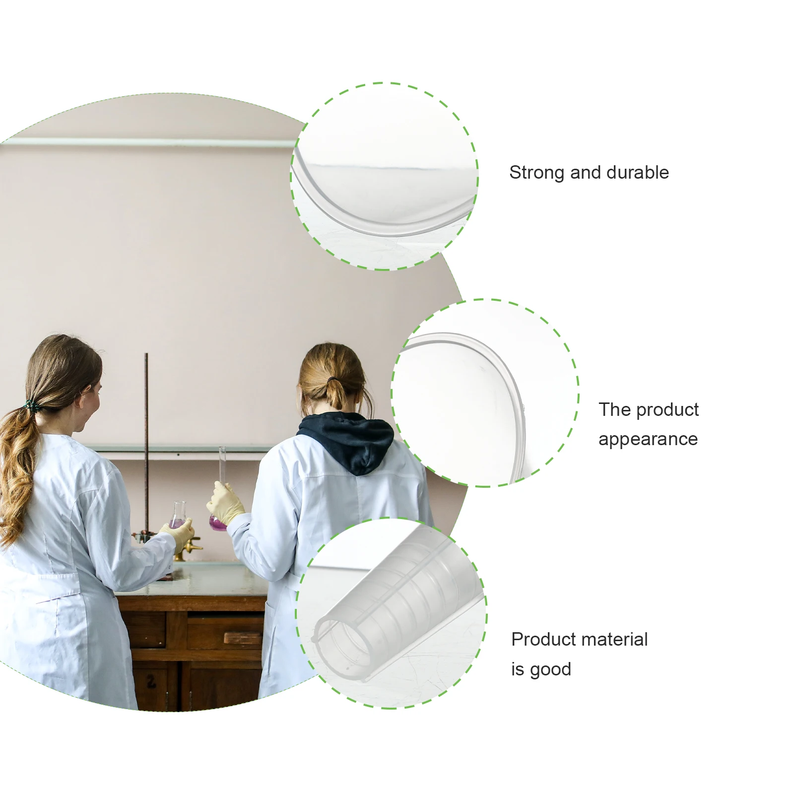 5 Pcs Experimental Funnel Scientific Experiments Kitchen Funnels Filter Plastic Laboratory Travel Useful