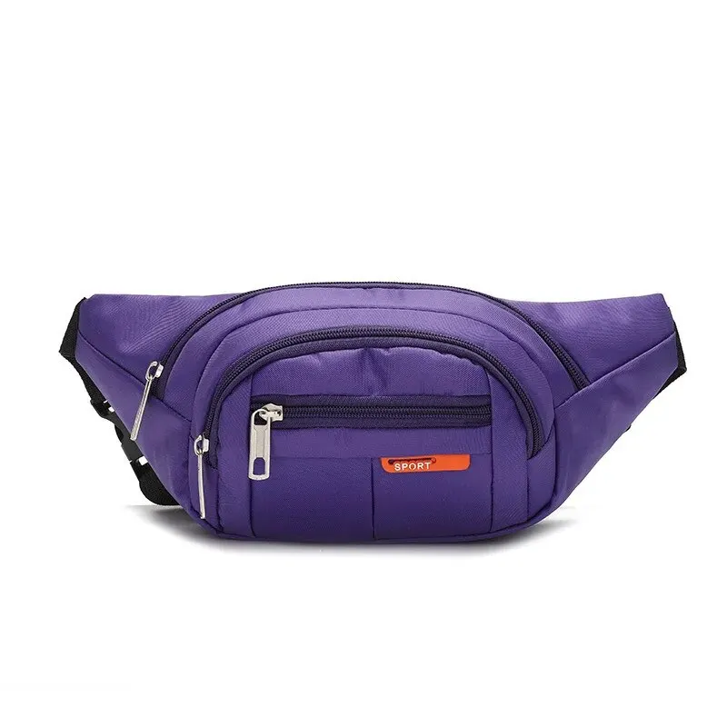 The New Sports Waist Bag for Men and Women with The Same Casual Canvas One-shoulder Messenger Bag Outdoor Waterproof Chest Bag