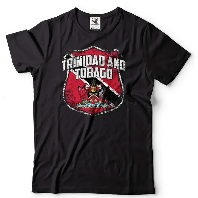 Camiseta de Trinidad y Tobago, Camiseta con la Bandera de Trinidad y Tobago, Camiseta Patriótica de Trini