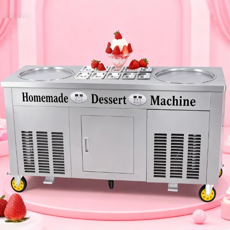 Stainless Steel Fry Pan Ice Cream Machine / Pan Fried Ice Cream Machine / Fried Ice Cream Machine for Australia
