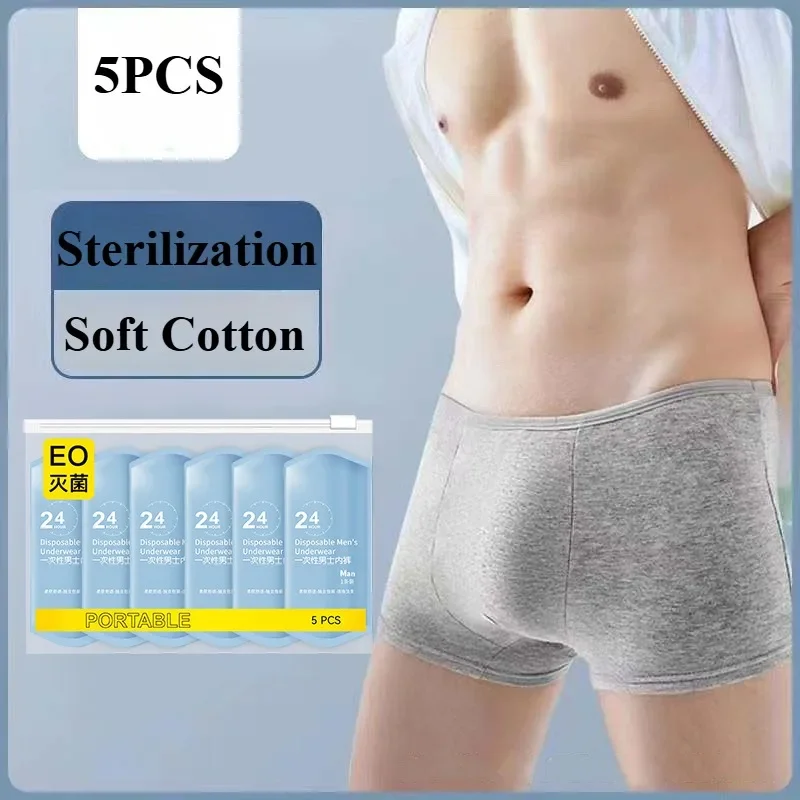

Disposable Underwear For Men Boxer Briefs Travel Essentials Portable Individually Wrapped For Hotel And Daily Use