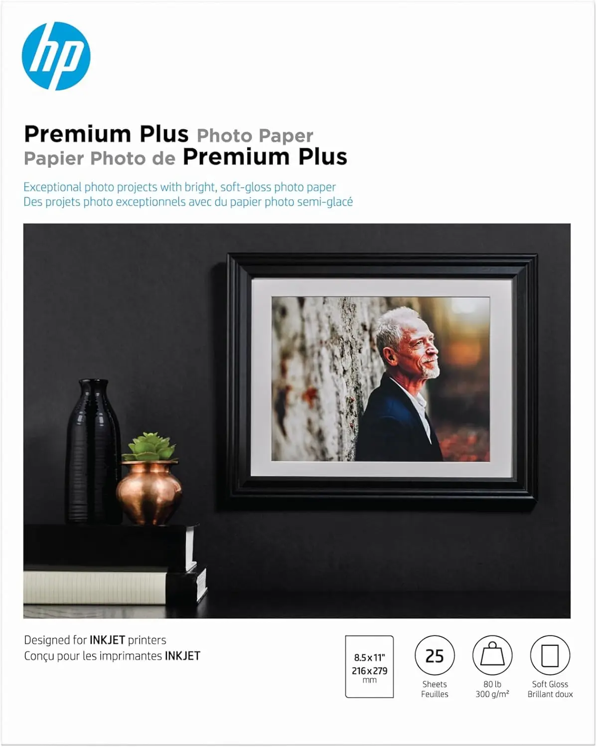 

Premium Photo Paper, Satin Finish, 8.5x11 Inches, 25 Sheets for High-Quality Prints