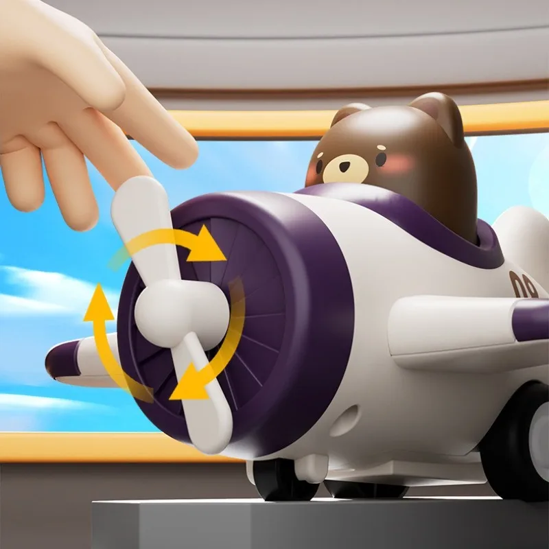 1 قطعة الأطفال الصحافة الجمود التراجع سيارات لعبة الأطفال لغز متعة الكرتون لطيف الحيوان النمذجة Toygifts للبنين بنات 3-9Y