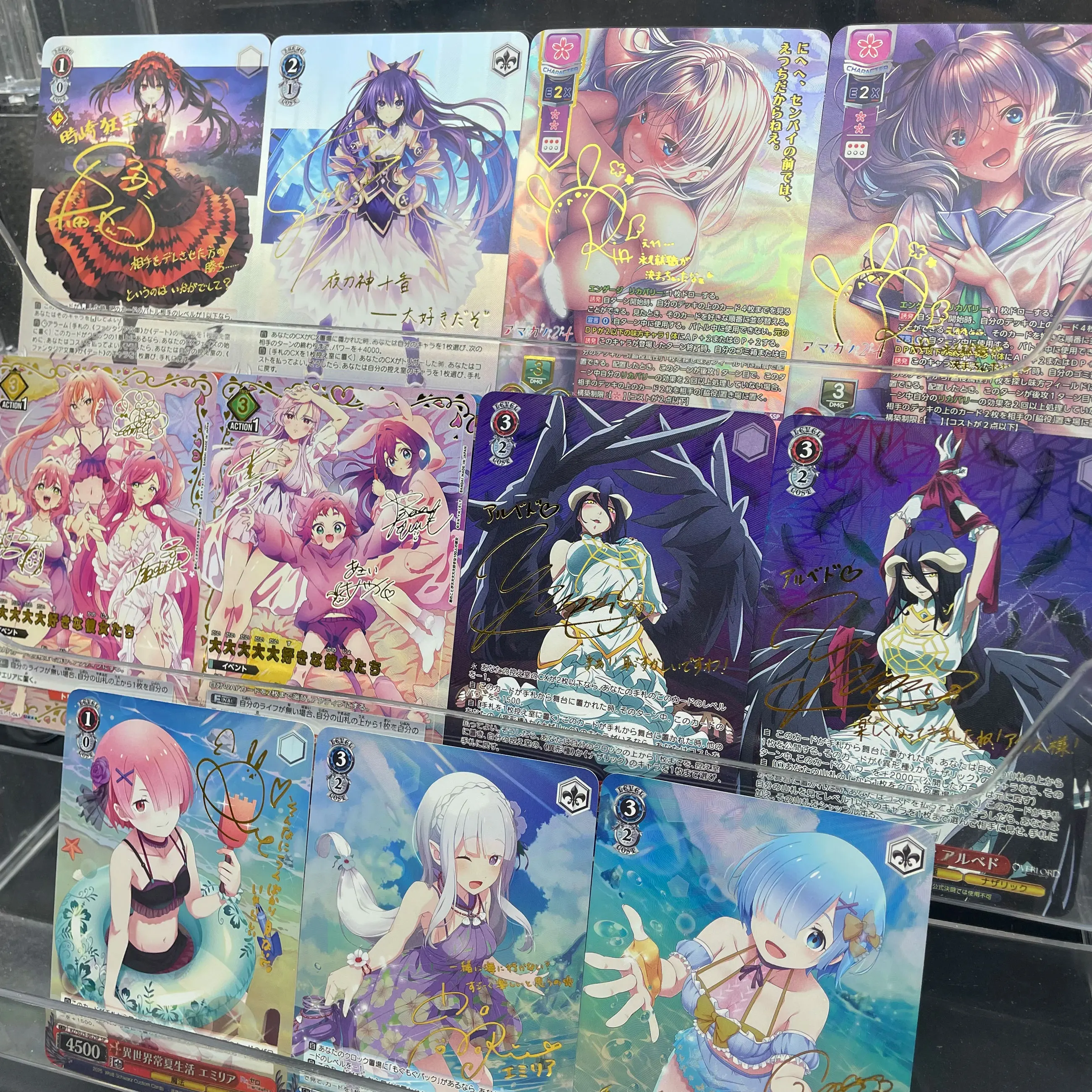 لتقوم بها بنفسك سلسلة بطاقات أنيمي مختارات ذاتية الصنع دال كورومي توكيساكي إعادة: صفر رام إميليا ريم ختم ساخن حرفة ثلاثية الأبعاد