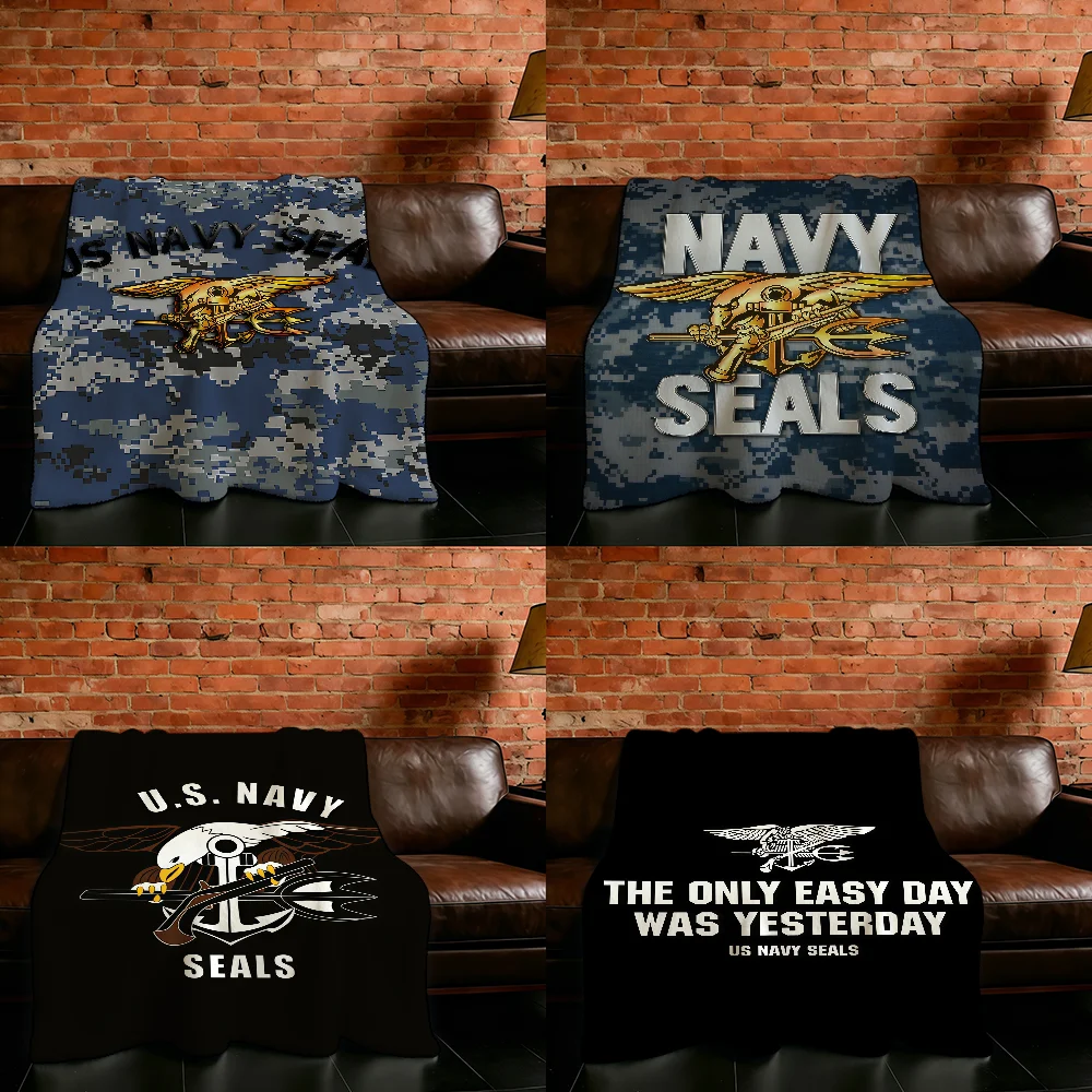 Cool US NAVY SEALS Blanket Flannel Warm Soft Throw Blanket For Room Sofa Childish Birthday Gifts