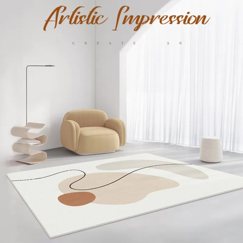 

Modern Abstract Study Floor Mat Thick Non-slip Lounge Rug Nordic Bedroom Decor Plush Carpet Large Area Carpets for Living Room