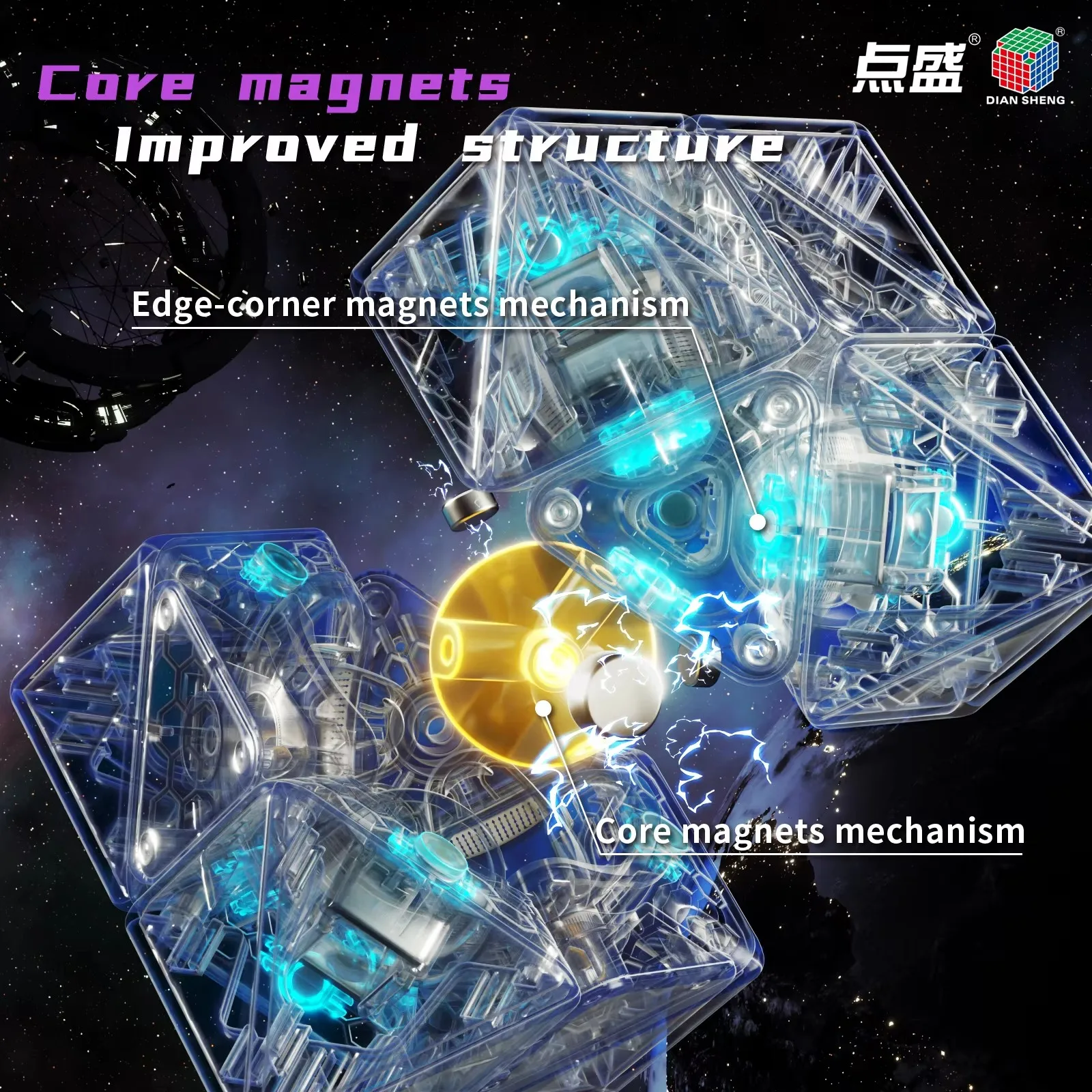 DianSheng Magnetische FTO Tweede orde Octaëder Magnetische Magische Kubus Educatief Speelgoed Speelgoed Voor Kinderen Cubo Magico Speelgoed