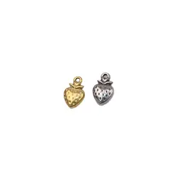 5pcs Wholesale Casting Stainless Steel High Quality Mini Strawberry Girl Unfading Charms Pendant DIY Necklace Earrings Bracelets