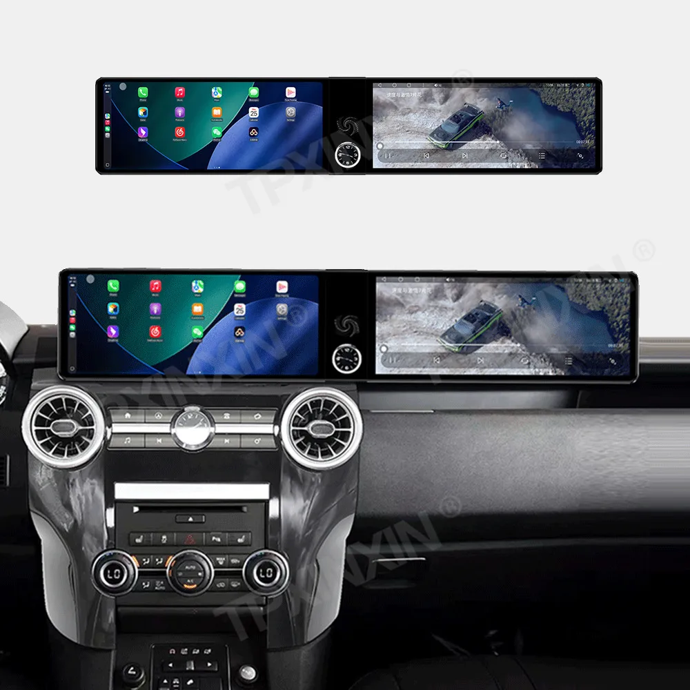Android Auto Car Radio Stereo For Land Rover Discovery 4 2010-2016 Dual Screen GPS Navigation 24.6 Inch Passenger Player Carplay