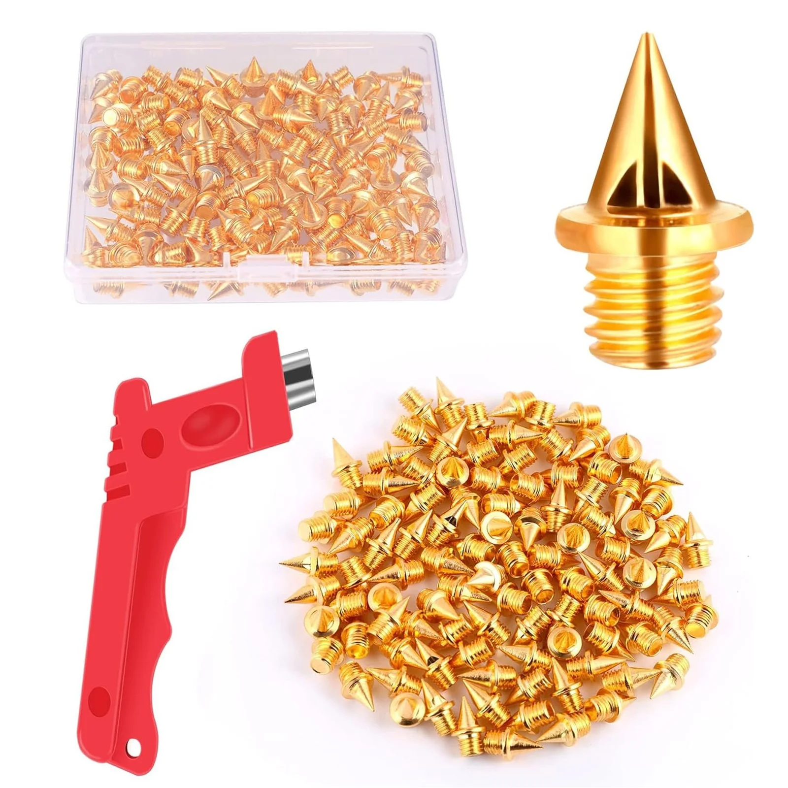 

Заклепки-шипы из нержавеющей стали под золото и серебро для рукоделия, крутые панк-заклепки для одежды, сумок, обуви, кожи