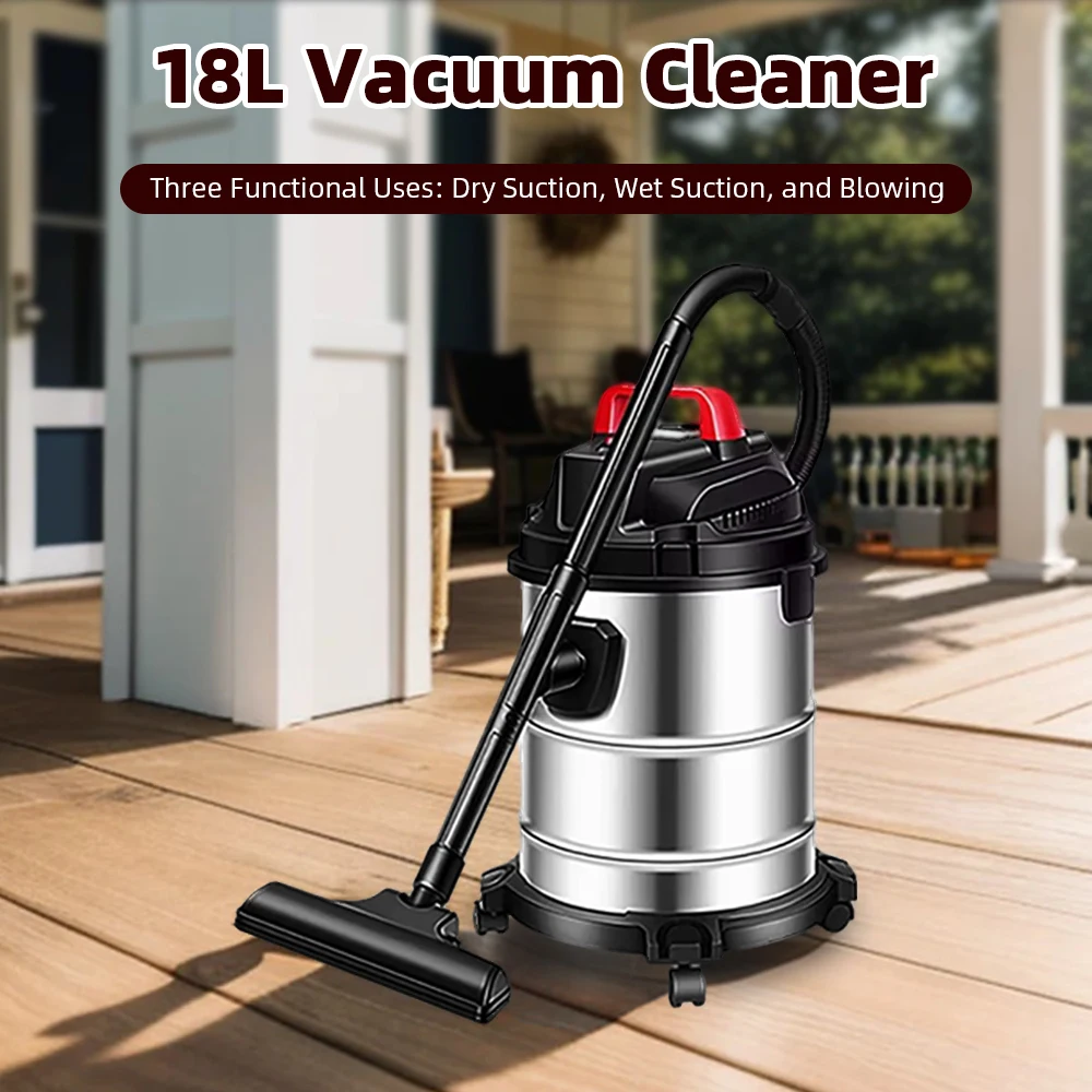 High-Power Electric Vacuum Cleaner Household Vacuum Cleaner High Suction Power Dry Wet Blowing Triple-Use Cleaner