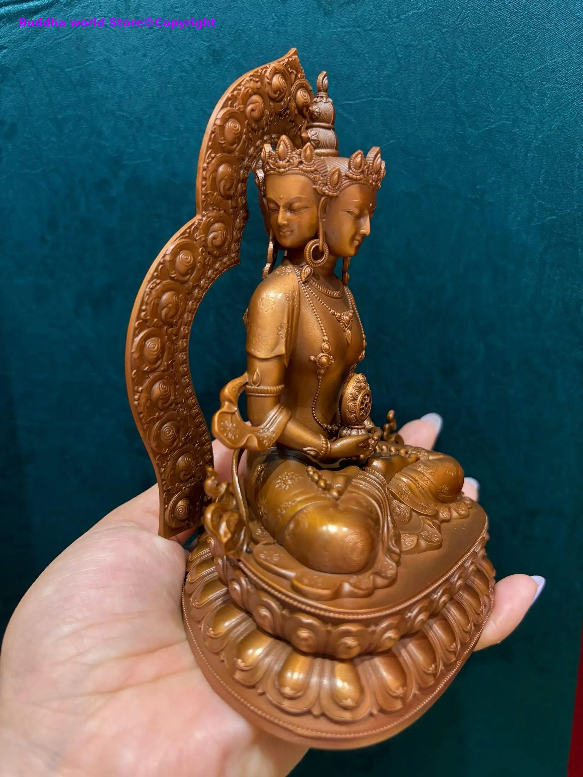 Special offer #Exquisite copper carving Buddha First Dhyani Buddha Vairocana Buddha statue Buddhist altar tibetan family worship