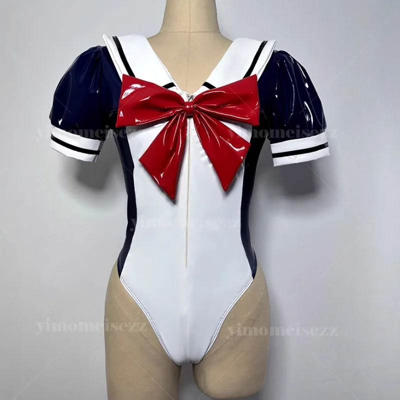 

Customized Bubble Sleeve One-piece Swimsuit Anime Uniform Student Costume Role Play Animation Diffuse Game Suit 040