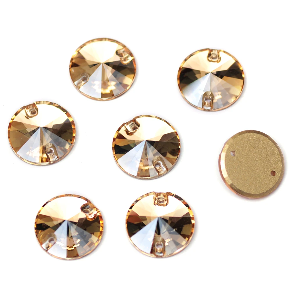 Hochwertige Flatback-Strasssteine Rivoli AB-Beschichtung zum Aufnähen aus Glas-Kristall für Handarbeiten, Kleidungsstücke, Sportanzüge und Kleiderdekoration. – Detail 9