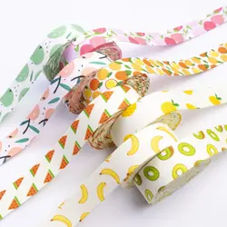 5 Yards 10MM 25MM 40MM Fruit Strawberry Ribbon Press Cloth Strip DIY Handmade Materials Headwear Hair Bows Clothing Shoes Crafts