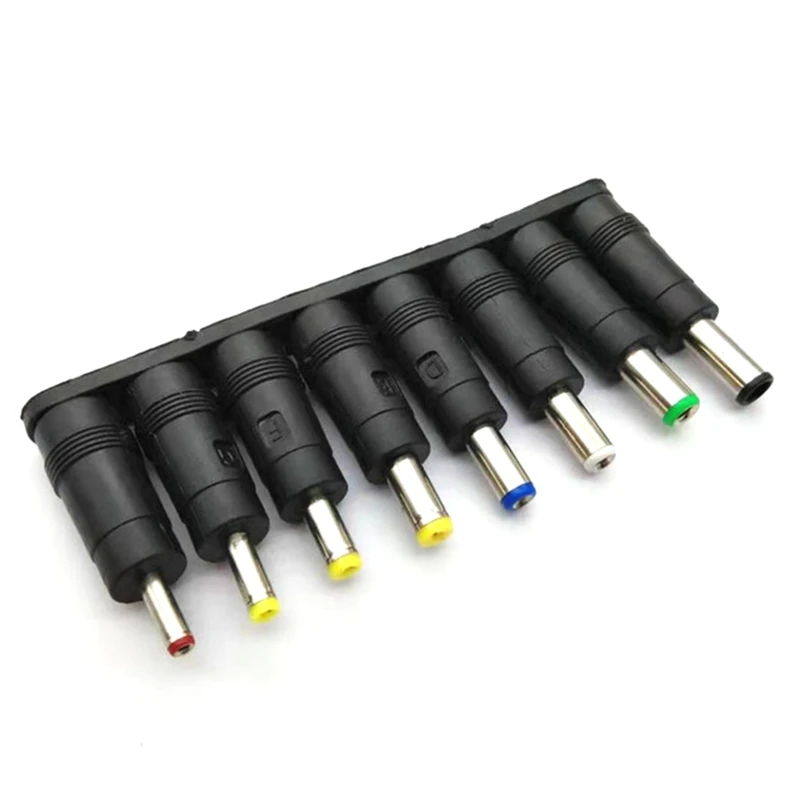 8 Trong 1 5.5X2.1Mm DC Jack Nam Jack DC Đầu Kết Nối DC Nữ Phích Cắm Adapter 6.3 6.0 5.5 3.5 2.5 Kết Nối