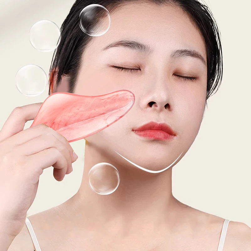 Sollevamento della pelle del viso Rughe Rimuovere Beauty SPA Strumenti per la cura Pala muscolare Resina Gua Sha Guazzo Raschietto Massaggiatore per viso corpo