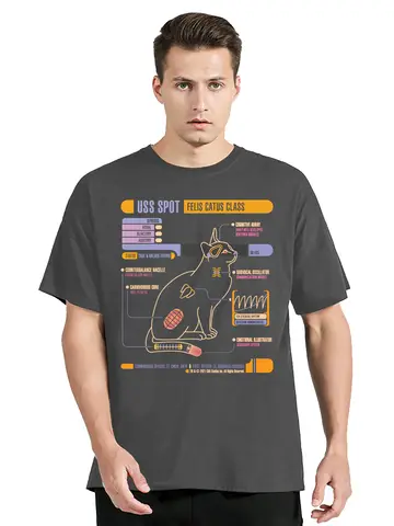 2025 ny modell USS Spot Stars Treks T-shirt Sommarmode Rund hals T-shirt Herrkläder T-shirt Ny Streetwear Casual Bomull 11 best sales Star Trek: Ringarna - №11