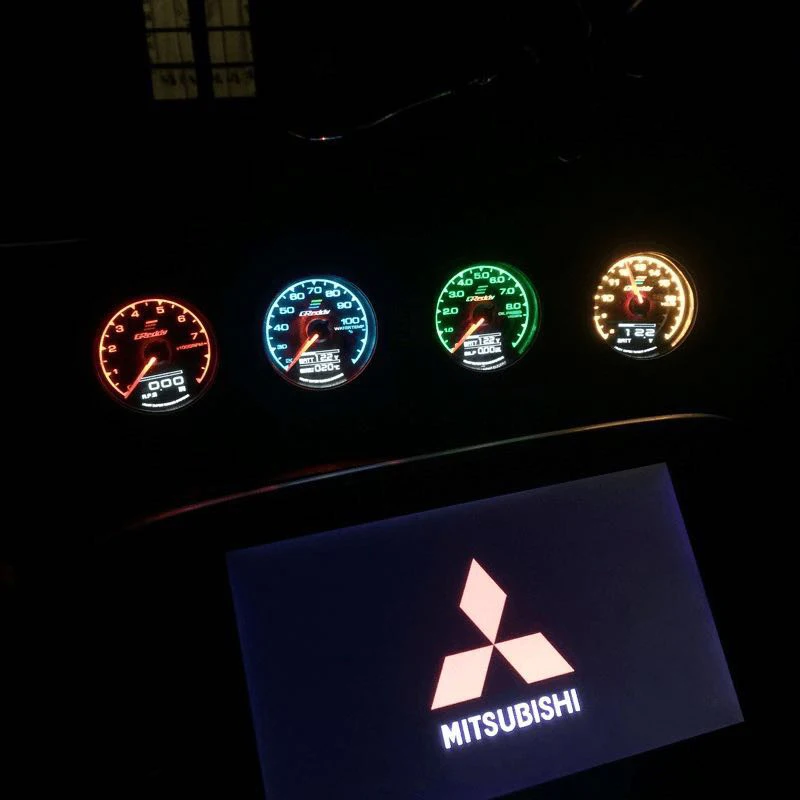 GReddi 7-Farben Turbo-Boost-Anzeige Auto Multi-LCD-Digitalanzeige Rennsport-Messgerät Wassertemperatur Öltemperatur-Anzeige 62mm 2,5 Zoll mit Sensor – Detail 15