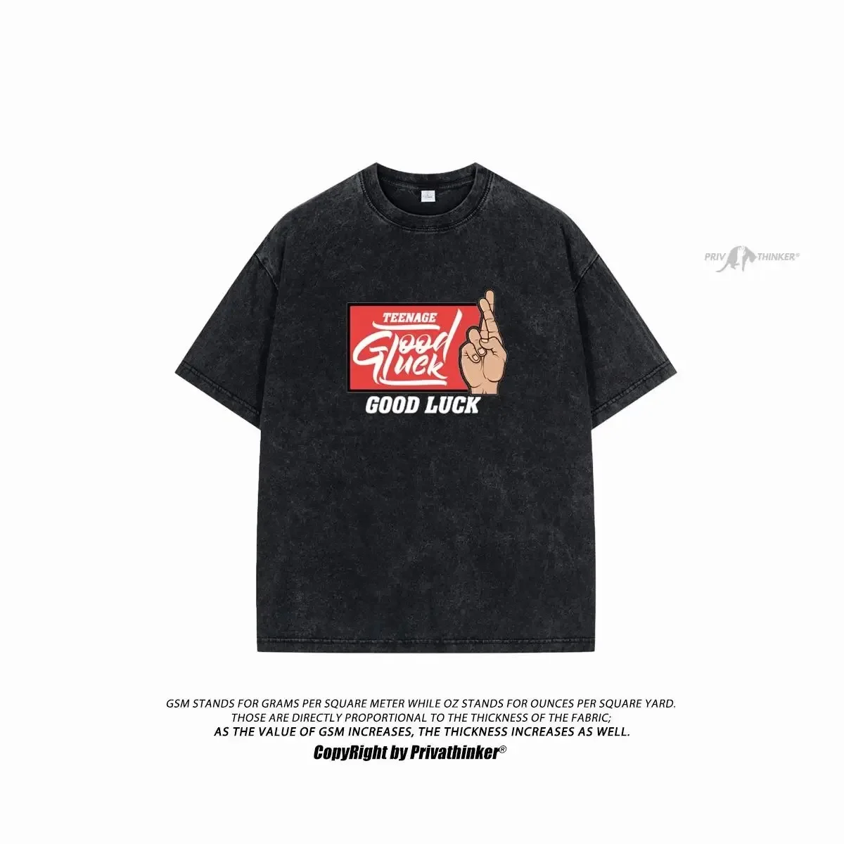 

Винтажная футболка с эффектом потертости для мужчин и женщин, мешковатая уличная одежда с коротким рукавом, повседневные летние женские Топы в стиле хип-хоп с графическим жестом на удачу