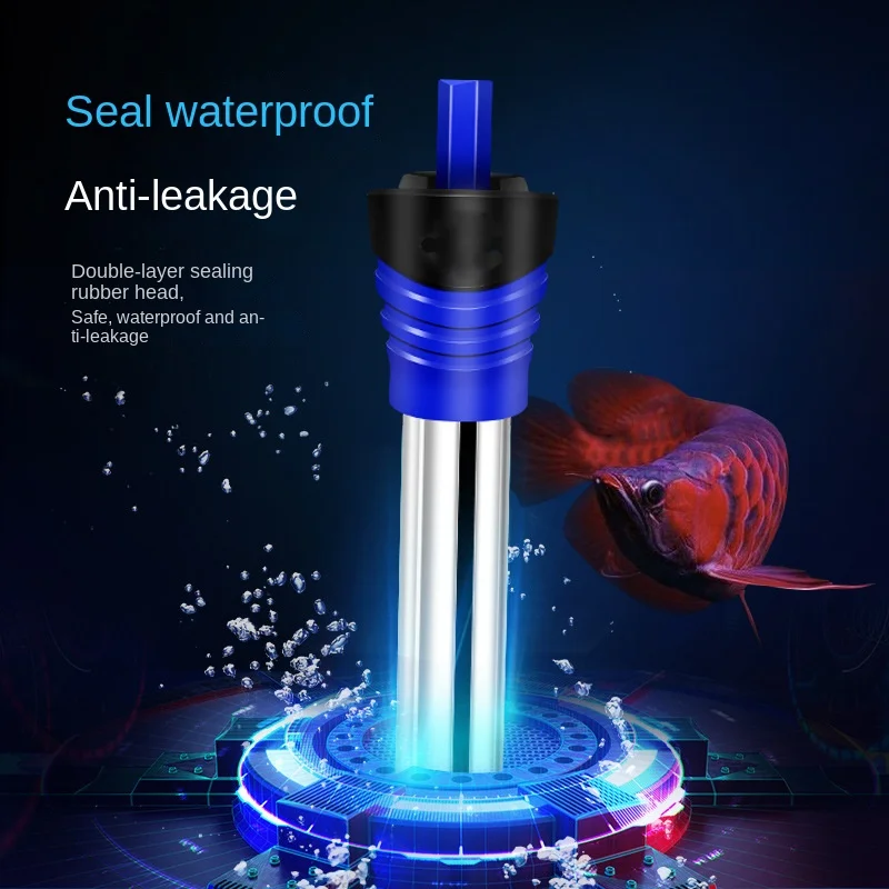 Fish Tank Automatic Constant Temperature Heating Rod Aquarium Accessories Energy-saving Heater, Stainless Steel Explosion-proof