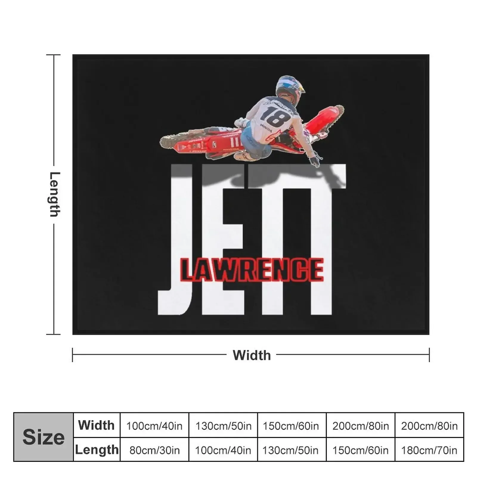 JETT LAWRENCE MERCH, JETTSON, MOTORCROSS Classic Throw Blanket Shaggy Decoratives Blankets