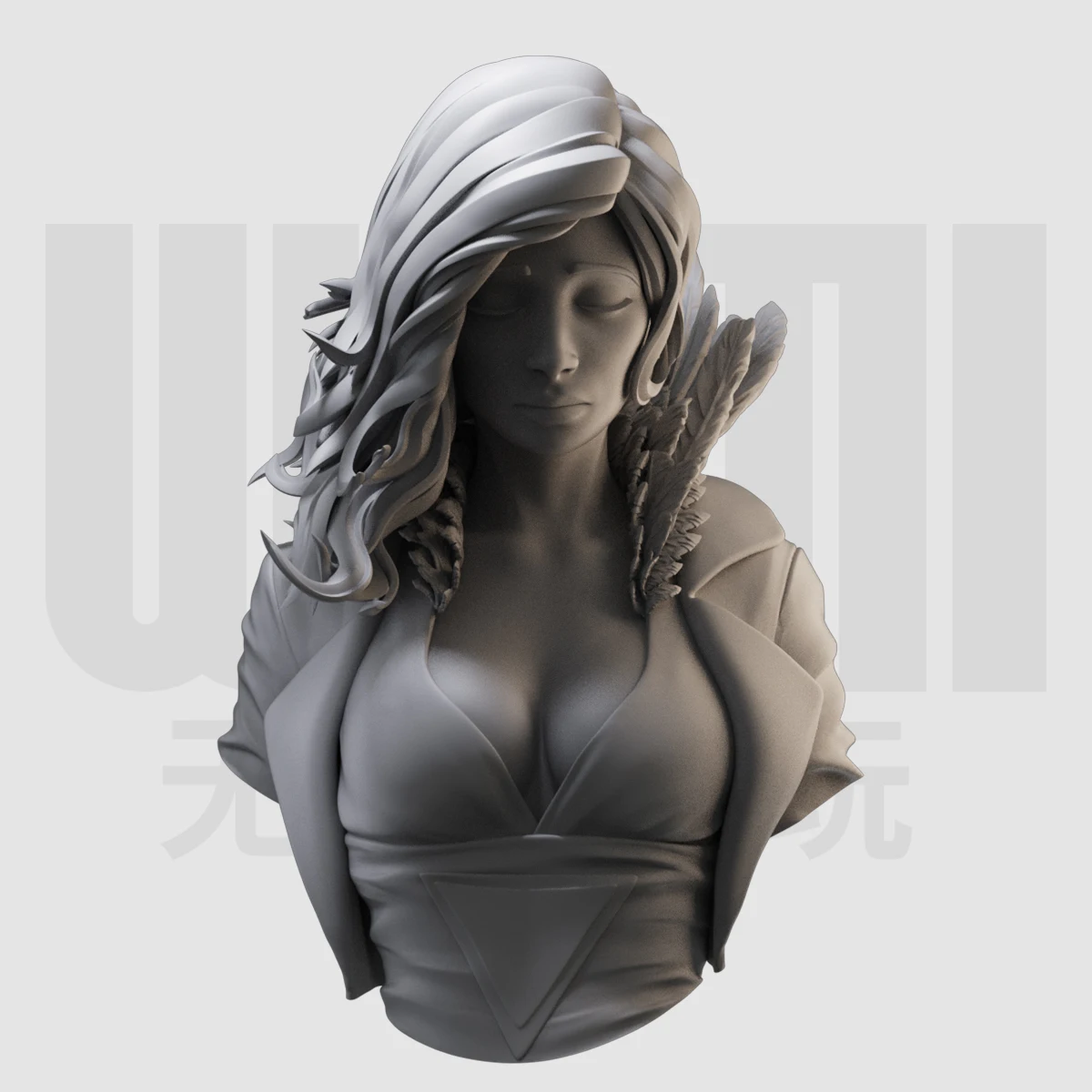 

1/10 bust GK resin white mold figure model