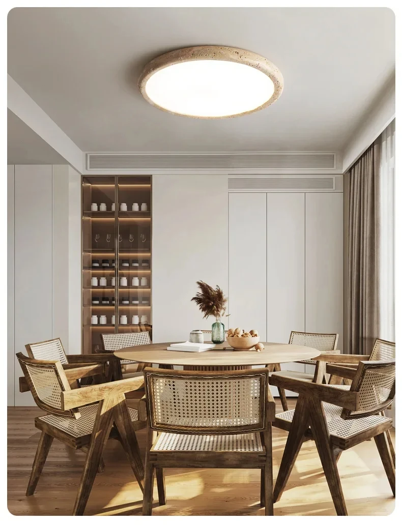 Plafonnier Led en pierre Simple et moderne, monté en Surface, pour salon, salle à manger, chambre à coucher, cuisine