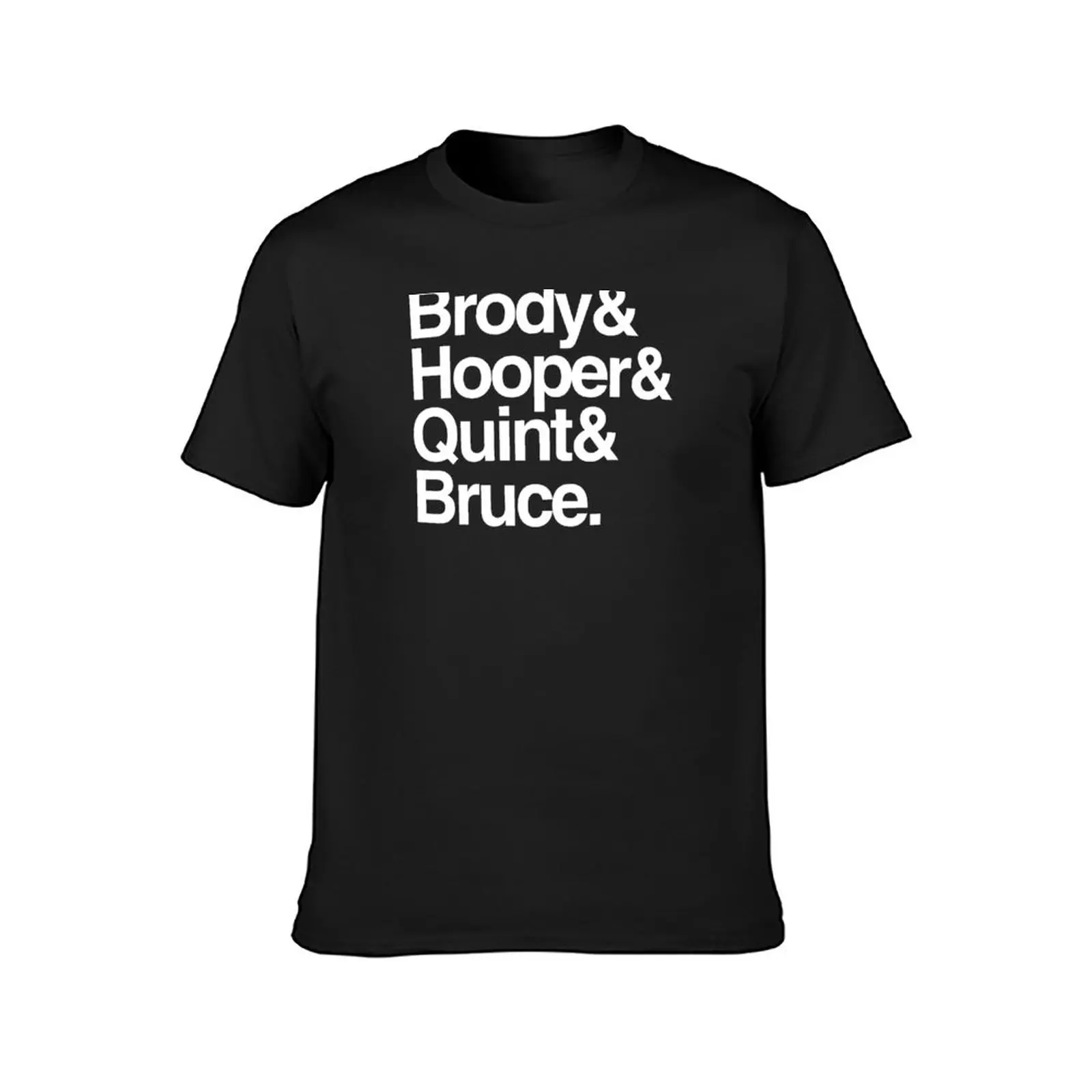 Jaws - Brody and Hooper and Quint and Bruce T-Shirt sweat shirts korean fashion men clothings