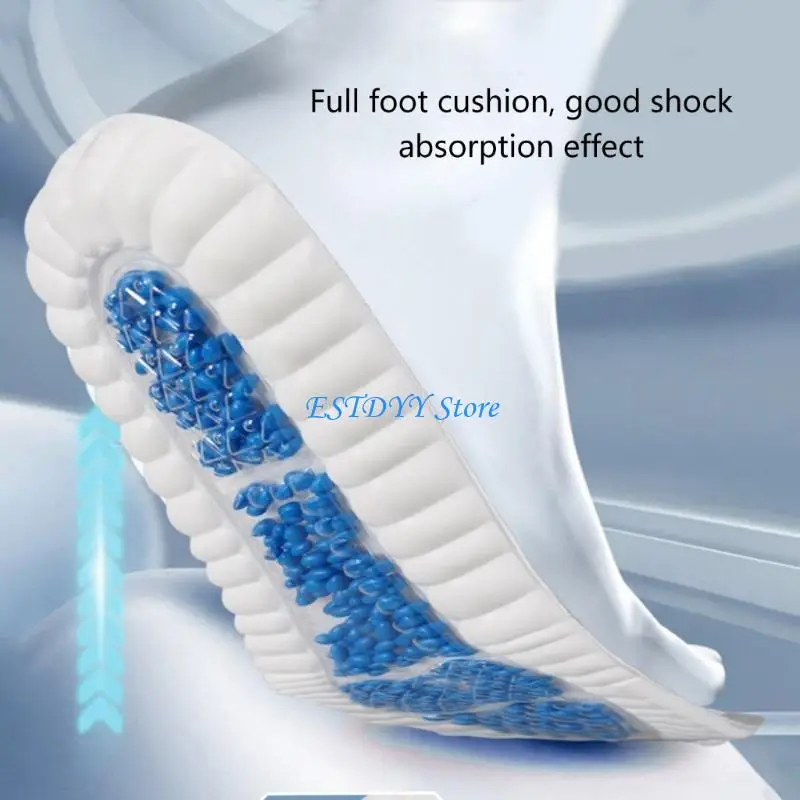 

G6DE 2x Shoe Inserts Memory Foam Insoles Shock Absorption Relief Arch Supports