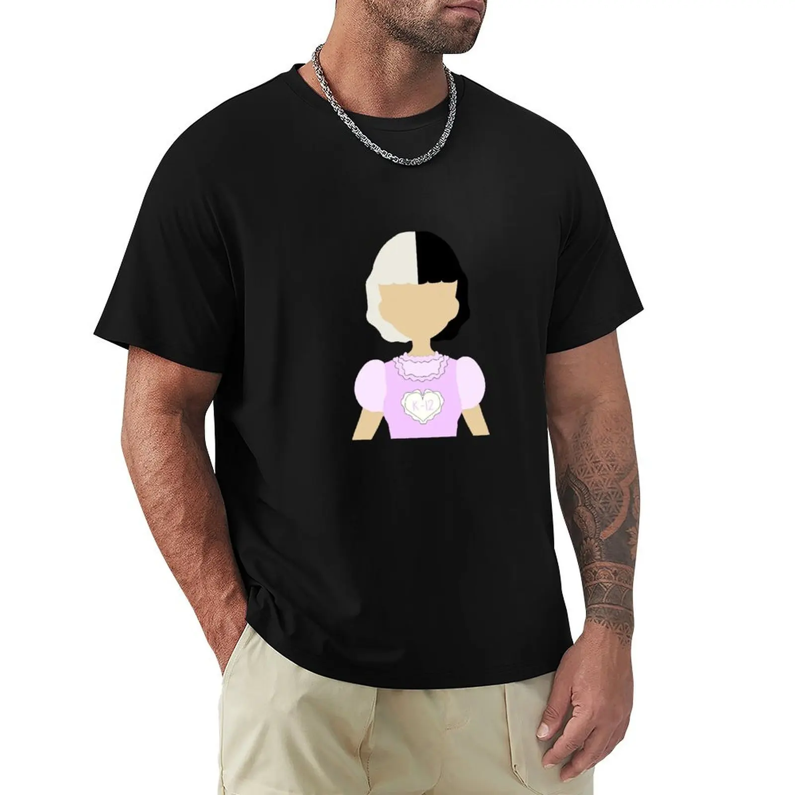 K-12 no face fan art T-Shirt Casual Holiday Short Sleeve Tee
