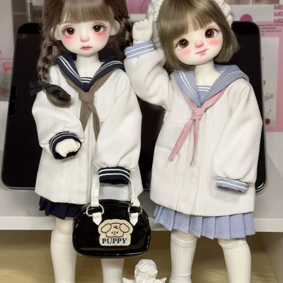 1/6 30Cm Bjd Doll Clothing Set Top+Skirt+Triangle Scarf+Socks Girl Dress Up Game House Fashion 1/6 Bjd Doll Accessories No Doll