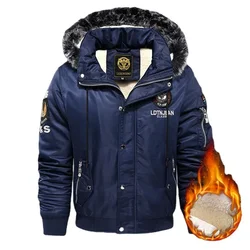 Chaquetas de plumón con capucha para hombre, Parkas de forro polar, abrigos cálidos, prendas de vestir casuales, chaquetas ajustadas de buena calidad, invierno, nuevo, 4