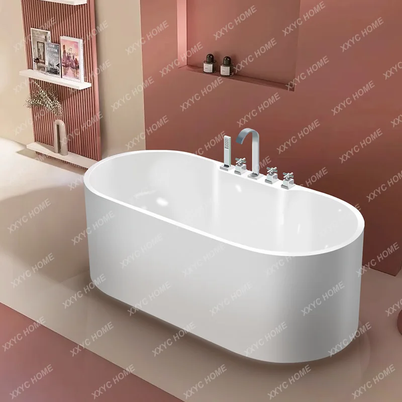 

LXOval integrated acrylic adult home hotel homestay simple bath insulation bathtub