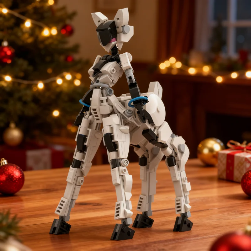 367pcs MOC Freestyle Bambi Girl Model Christmas Gift Bookshelf Display Craft Decorative Tabletop Accent Office Desk Decoration