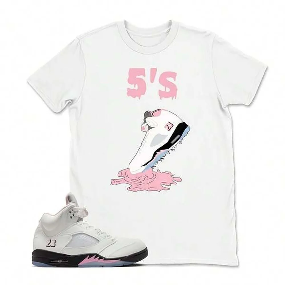 Jordans 5 Medium Soft Pink 35Th Anniversary Matching Sneaker T Shirt, Sneakerhead Outfit Shirt, Ajs 5 35Th Anniversary Hoodie Match Sneaker