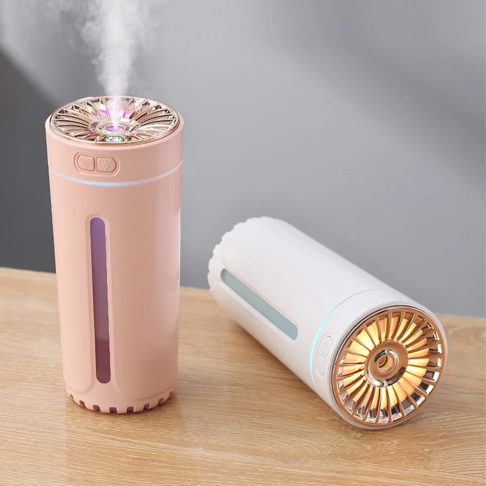 Drótnélküli autó humidifier újratölthető Hordozható Ária humidifier Diffuzőr mistmaker RGB Színes éjjeli Világítás számára haza Hálószoba