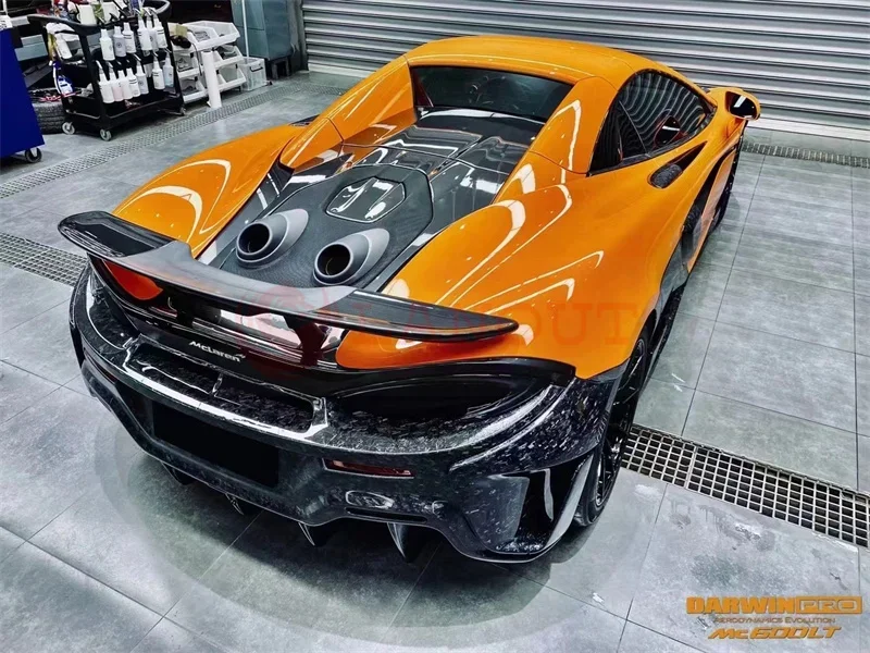 

For McLaren 540c 570s modification and upgrading 600lt all carbon fiber forged rear bumper tail cover tail wing exhaust
