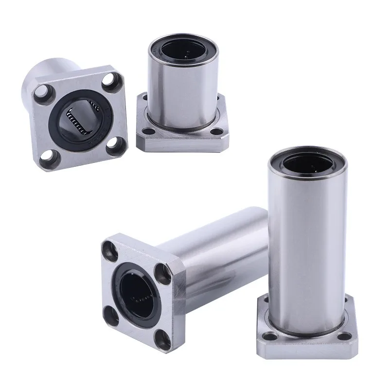 LMK16LUU Long Linear Bearing 16*28*37 mm ( 4 Pcs ) LMK 16LUU LMK 16MM Square Flange Type Bearings LMK16 LUU