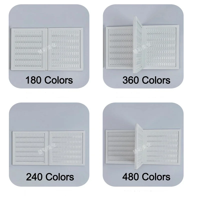 Nail Art Swatch Book Magnetic Tip Large Storage Fold Turn Pages Acrylic Nail Gel Works Display Card Manicure Color Testing Tools