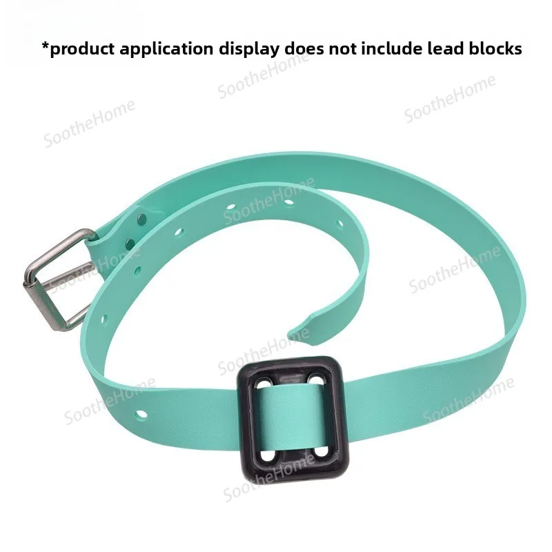 Freediving Weight Belt with Quick-Release Lead Blocks, Adjustable Silicone Scuba Gear