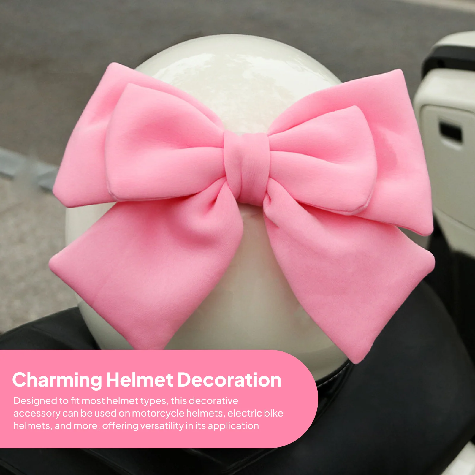 

Innovative Helmet Bowknot Decoration Cute Helmet Ornament for Custom Motorcycle and Bicycle Helmet Decor